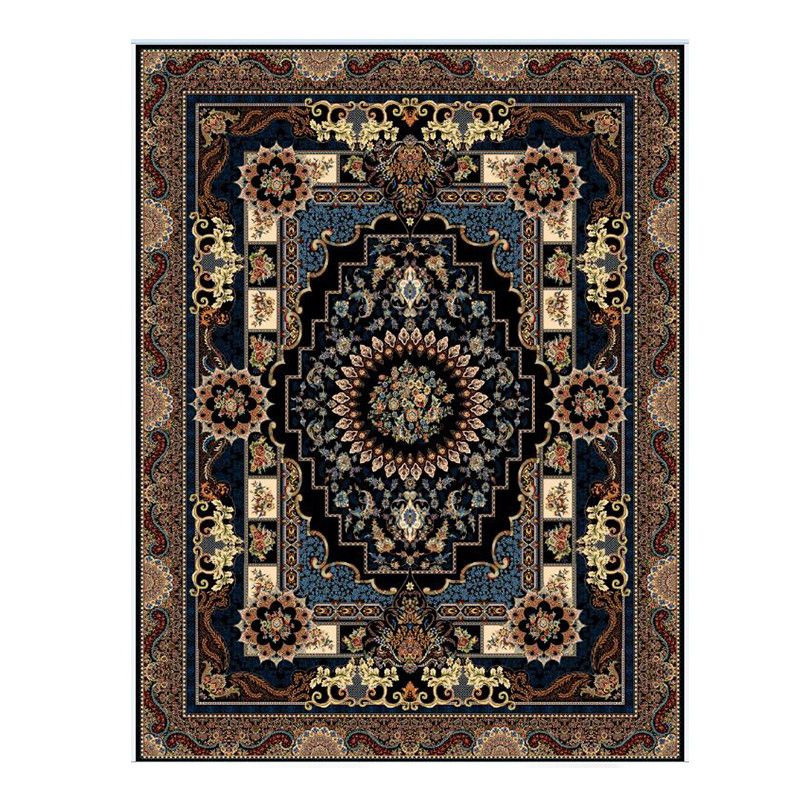 Tapis de tapis vintage rouge tapis graphique de mélange non glip