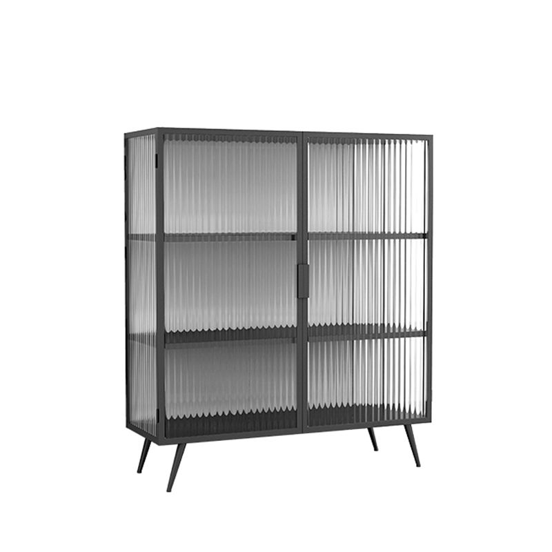 Contemporary China Cabinet Metal Buffet Cabinet for Living Room