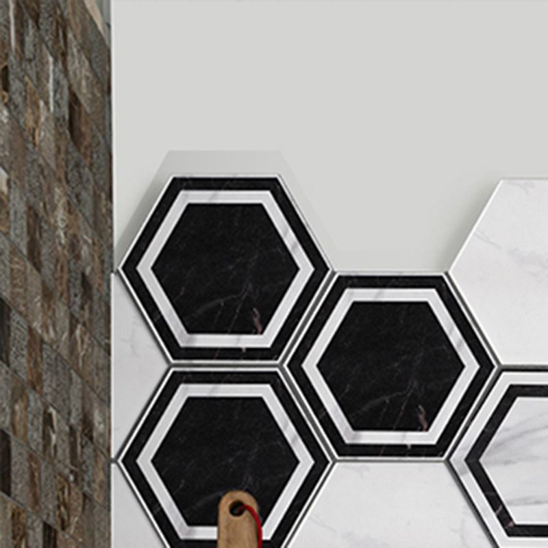 Hexagon Floor and Wall Tile Singular Tile Porcelain Floor and Wall Tile