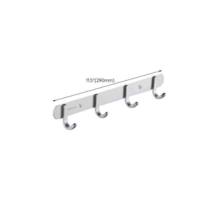 Contemporary Bathroom Accessory Set in Aluminum with Towel Bar/Bath Shelf