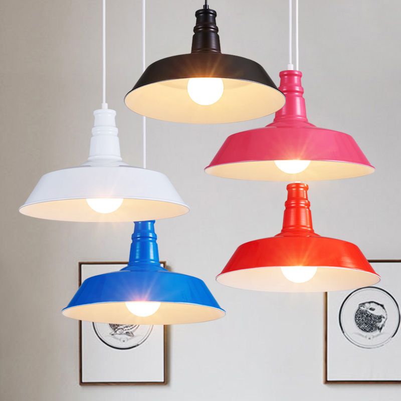 Fissaggi per illuminazione a ciondoli a pendente a sospensione a 1 luce per pendenti in metallo in stile industriale vintage per sala da pranzo