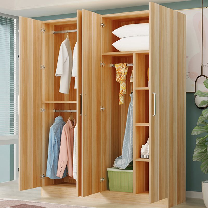 Contemporary Style Wardrobe Armoire Wood Wardrobe Cabinet With Doors