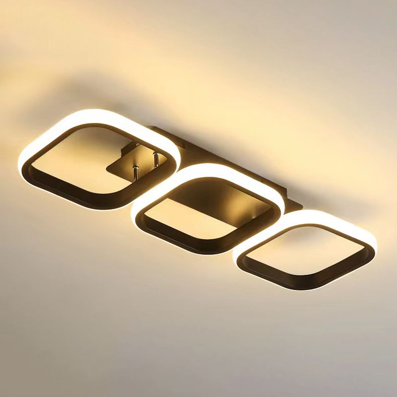 Modern Flush Mount Ceiling Light Metal Flush Mount Lighting for Hallway