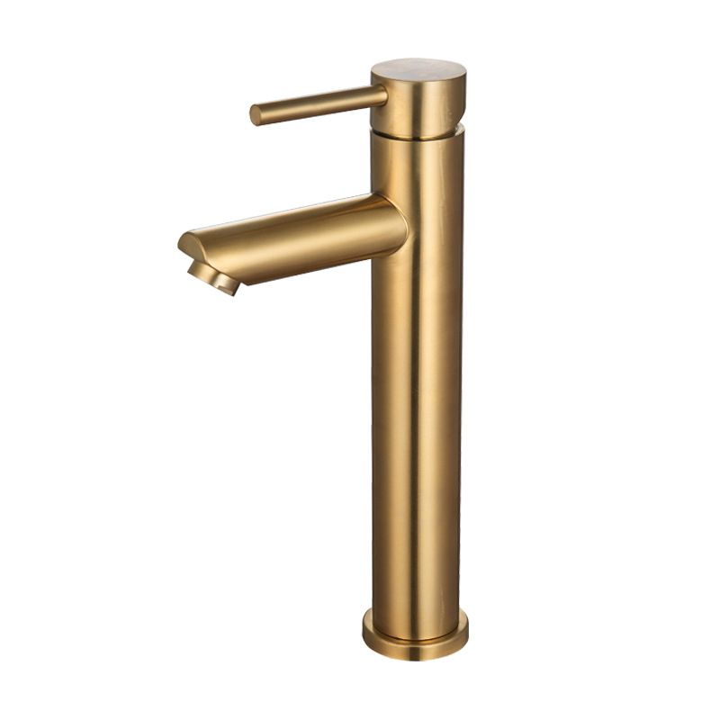 1-Handle Gold Nickel Widespread Faucet Single Hole Lever Vessel Sink Faucet with Drain