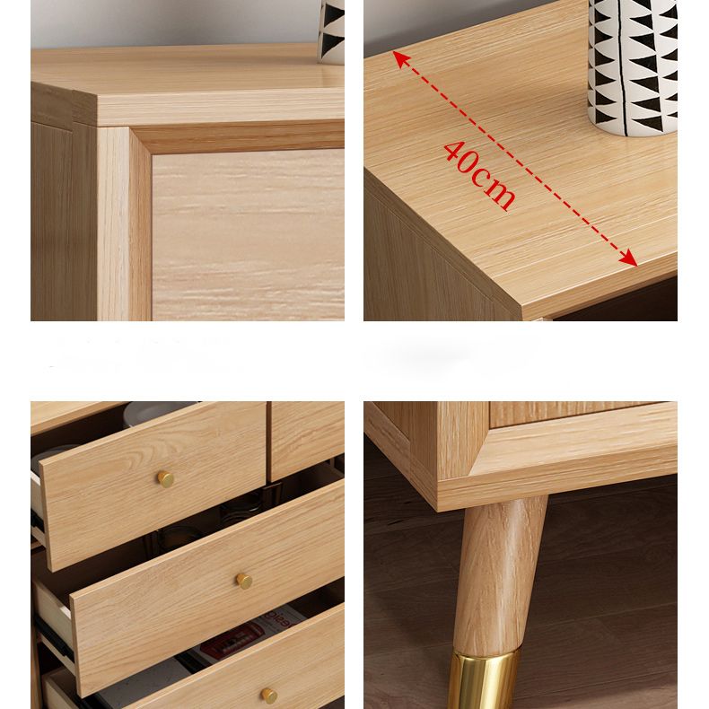 Bedroom Wooden Storage Chest Dresser Modern Storage Chest with Drawers