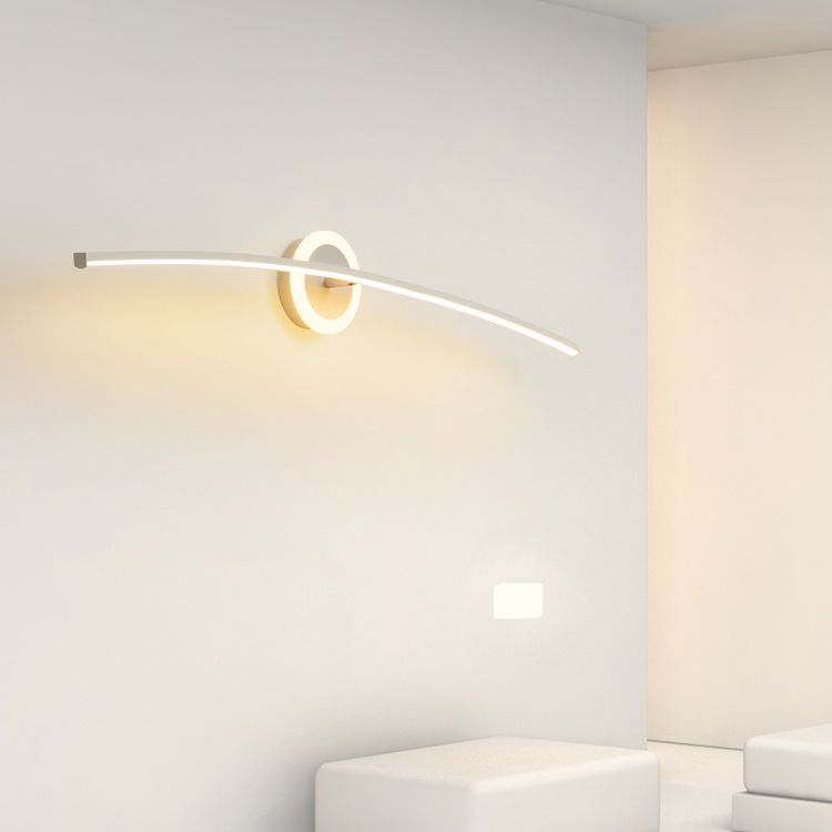 Modern Style Linear Shape Wall Lighting Metal 2 Light Wall Lights for Bathroom