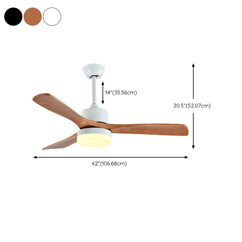 Nordic Wooden Ceiling Fan Light Fixture Simple Ceiling Lamp for Bedroom