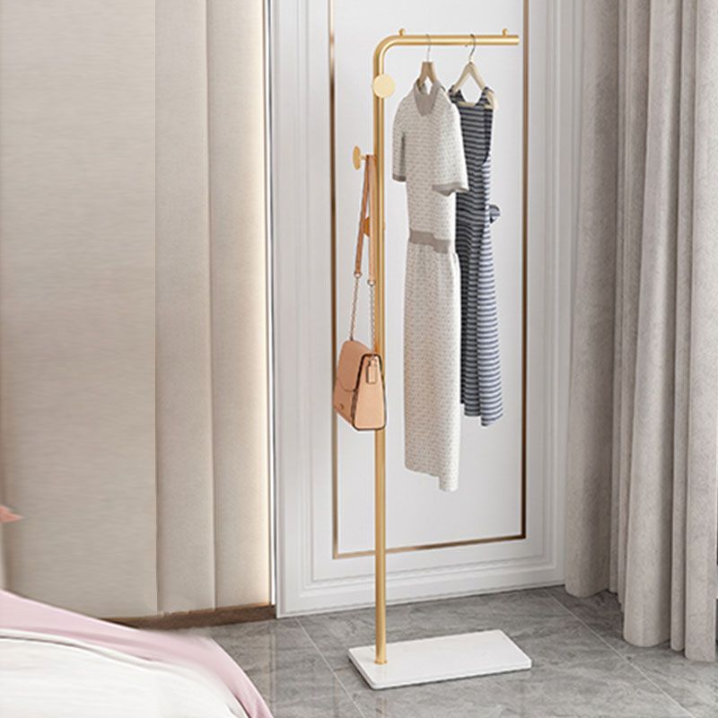 Modern Metal Hall Stand Free Standing with Hanging Rail and Hooks