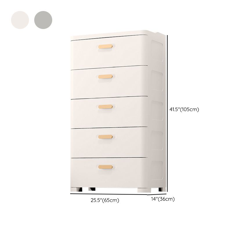 Ultra Modern Kids Dresser Set Plastic Vertical Kids Furniture for Bedroom