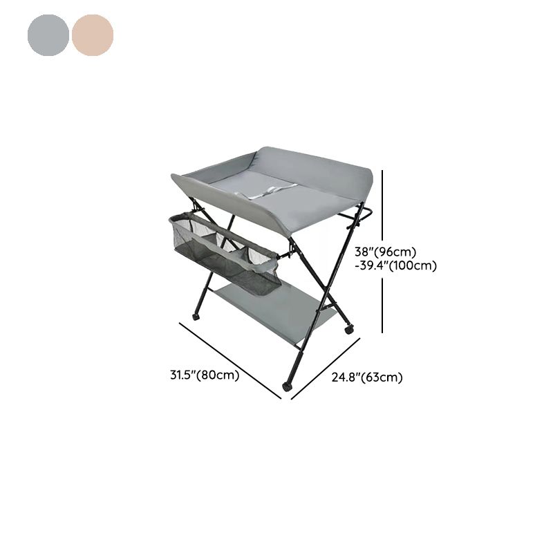 Modern Style Baby Changing Table Flat Top Portable for 0-3 Years Old