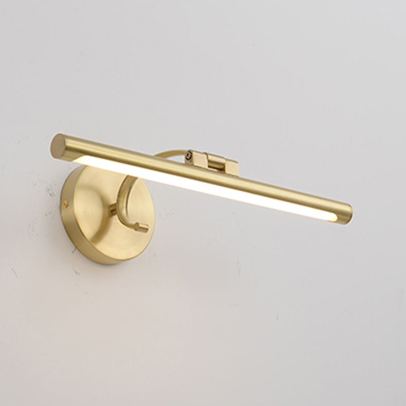 Metal Linear Vanity Sconce Modern Style 1-Light Sconce Lights in Gold