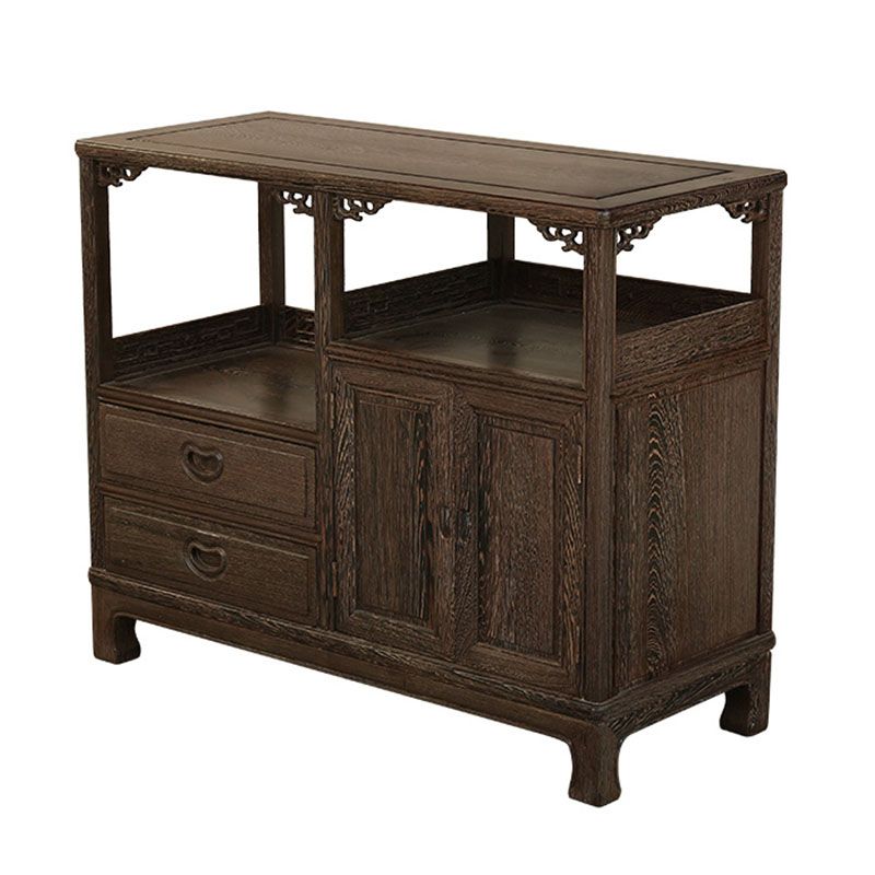 Modern 2 Drawers Sideboard Wood Server Cabinets Included for Living Room