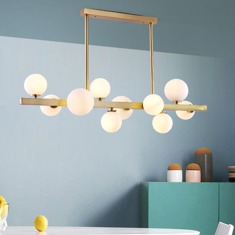 Modern Style Bubble Island Chandelier Lights Multi Lights Pendant Light Fixtures in White