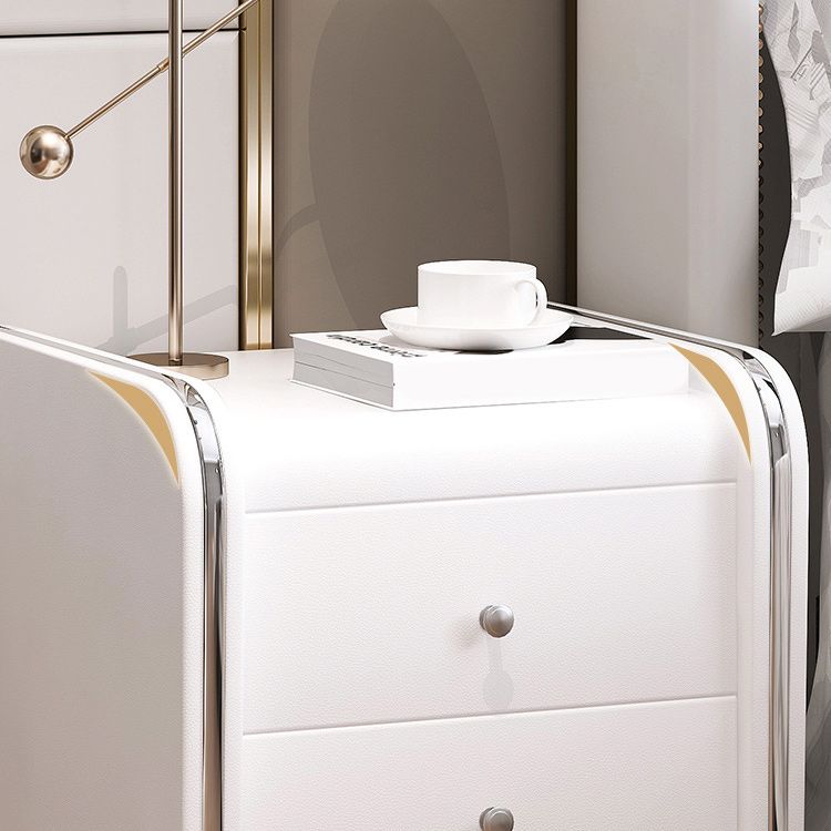 Drawer Storage Nightstand Contemporary Bedside Cabinet for Bedroom