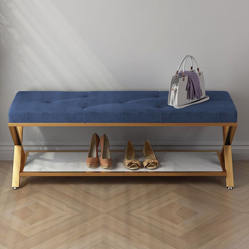 13.8" Wide Contemporary Seating Bench Upholstered Tufted Bench