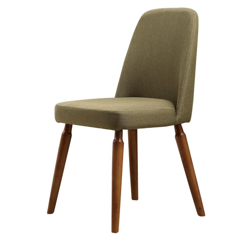 Contemporary Side Chair Solid Wood Base Dining Chair for Dining Room