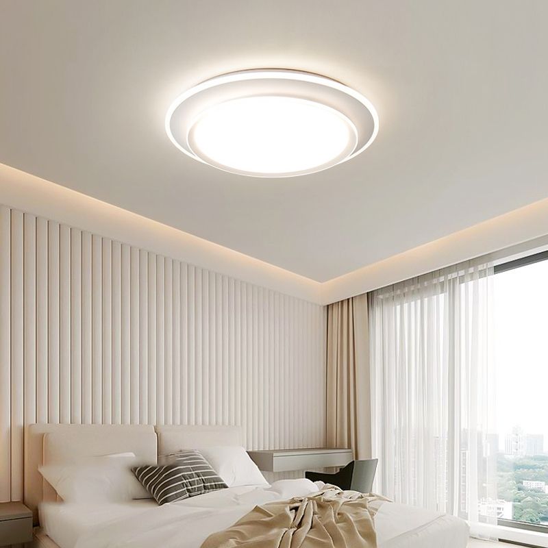 LED Black/white Ceiling Light Contemporary Flush Mount Lighting for Home