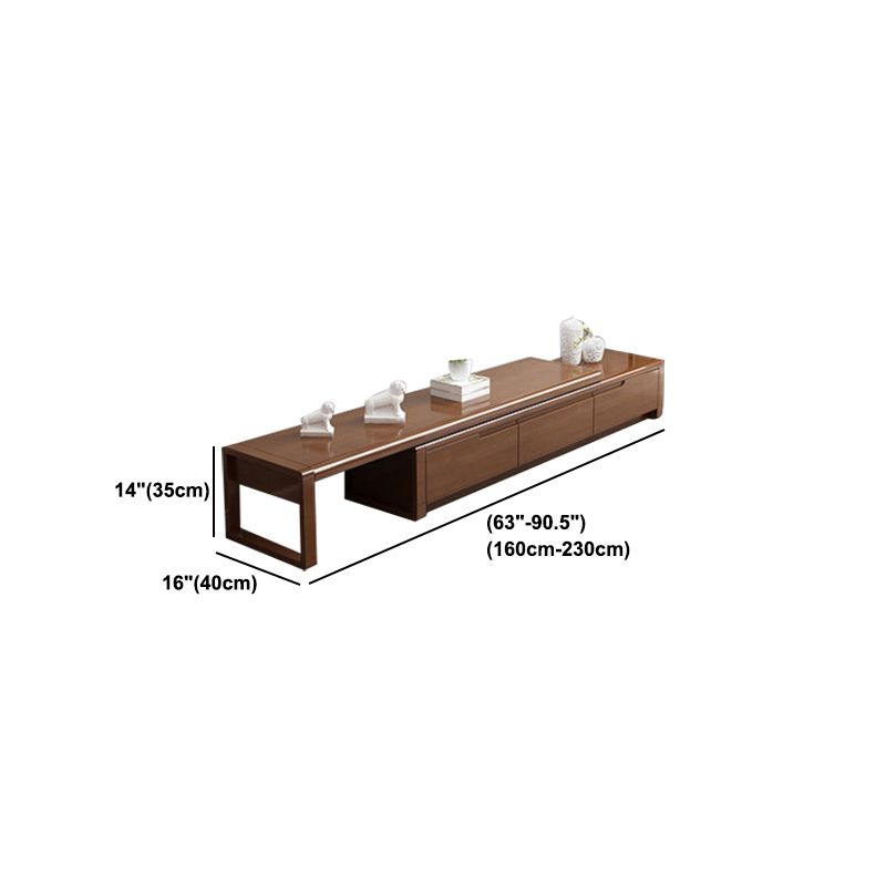 Engineered Wood TV Media Console Traditional TV Media Stand with Drawers