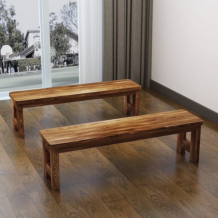 11.8" Wide Modern Entryway and Bedroom Bench Solid Wood Pine Bench with Legs