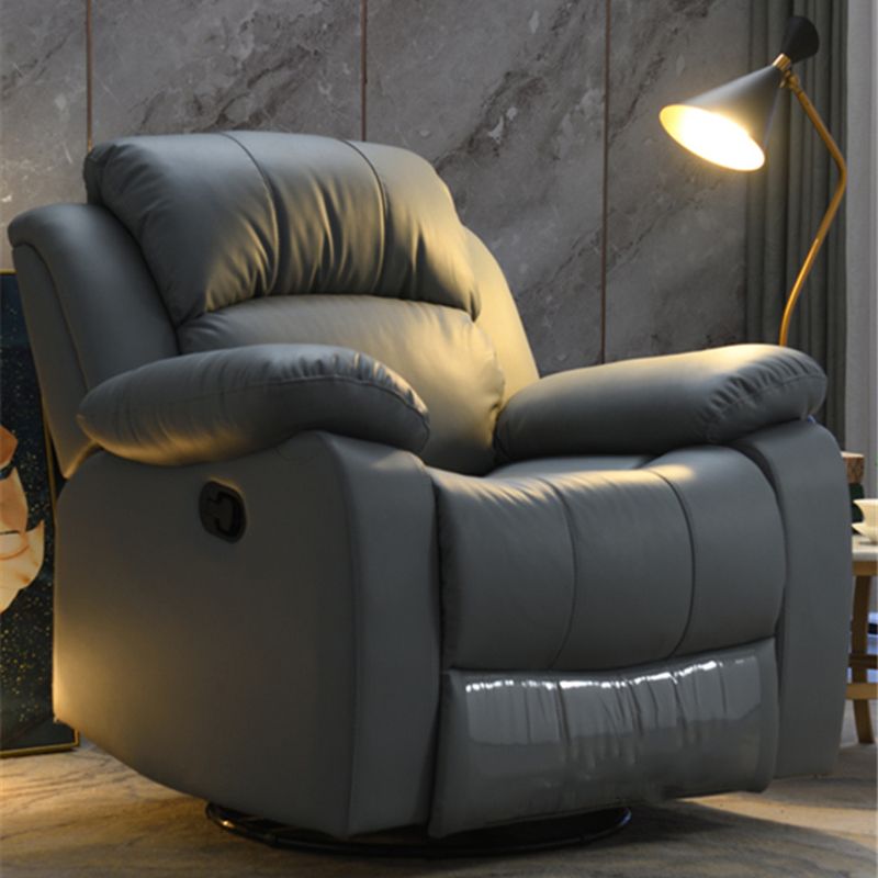 Faux Leather Manual- Lever Standard Recliner Metal Frame Recliner Chair