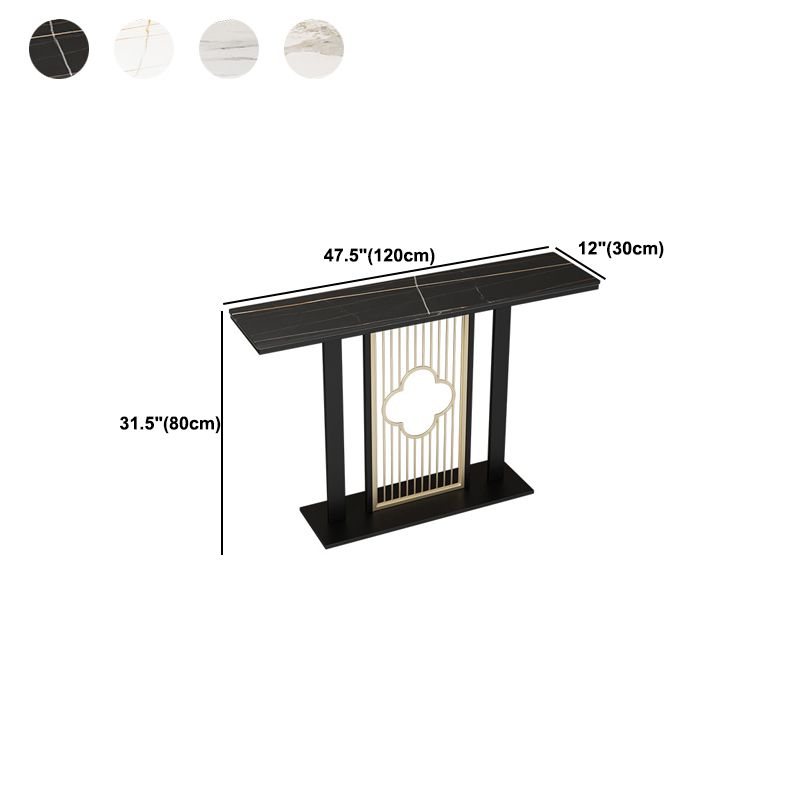 Contemporary Console Table with Stain Resistant Pedestal Top