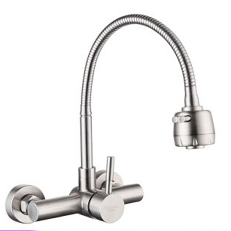 Modern Faucet 1-Handle 2-Hole  Single Level Low Profile Pot Filler Faucet