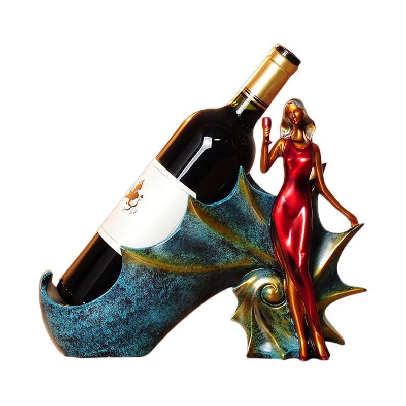 Glam Tabletop Wine Bottle Holder Resin Wine Rack Bottle for Living Room