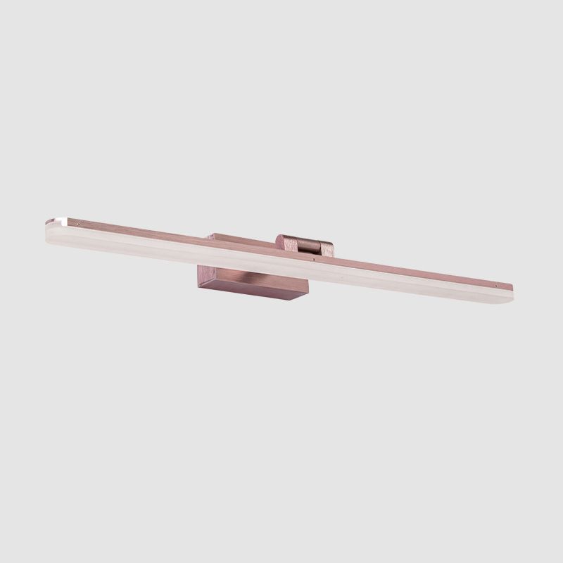 Rose Golden Single Modern Bathroom Vanity Light LED Bath Bar