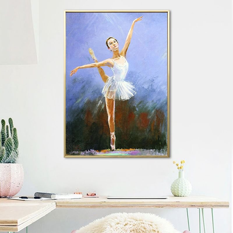 Glam Style Dancing Girl Painting Pastel Color Guest Room Wall Art, Multiple Sizes