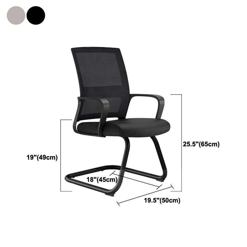 Modern Style Office Chair Fixed Arms No Distressing Desk Chair