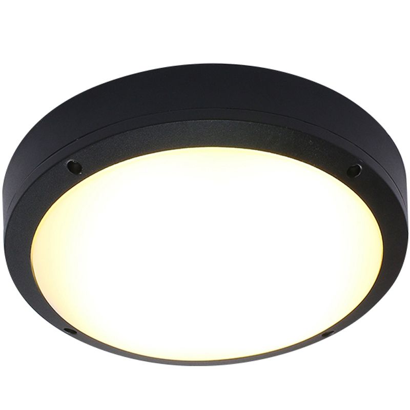 Lámpara de techo de estilo moderno, luz LED impermeable de montaje empotrado para pasillo, balcón, patio