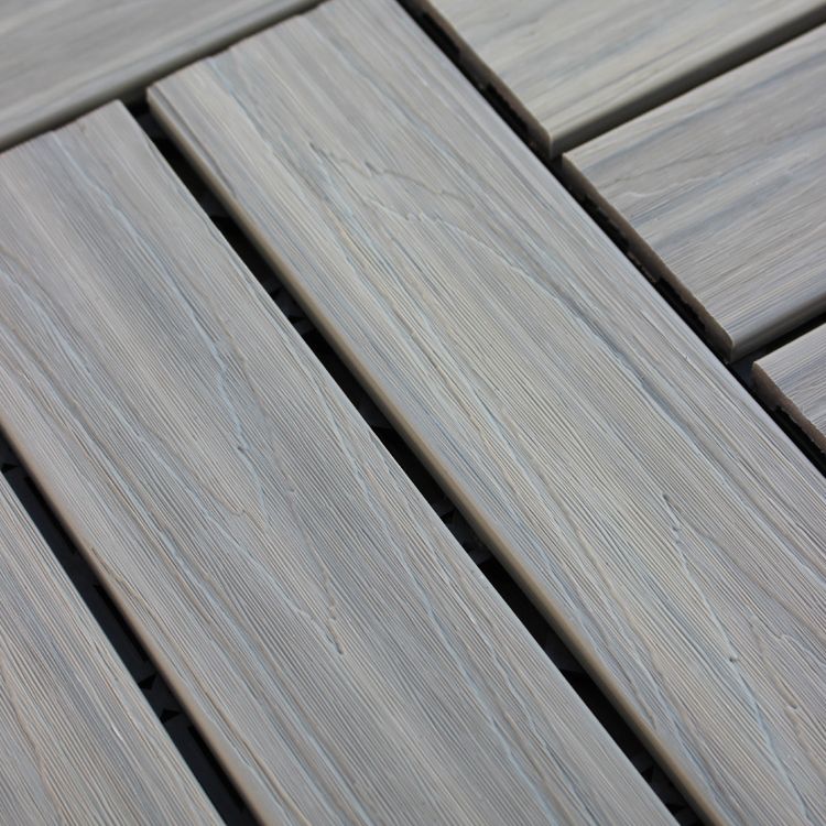 Deck Plank Interlocking Manufactured Wood Flooring Tiles Outdoor Flooring