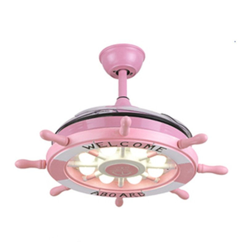 Éclairage de ventilateur de plafond moderne Style de style en métal pour enfants plafond Light