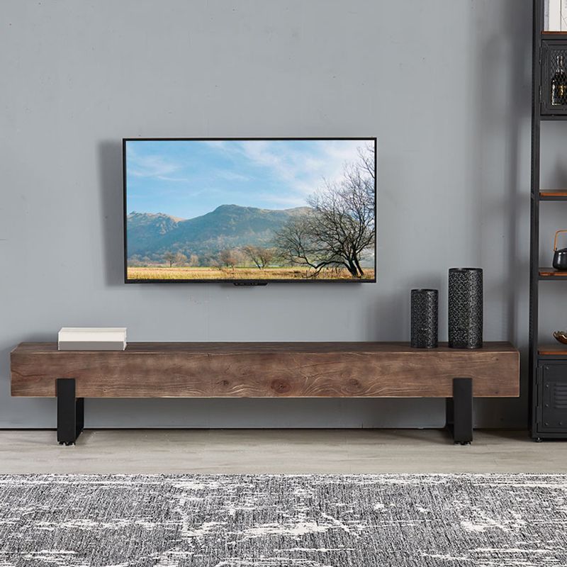 Wooden TV Media Console Industrial Stand Console for Living Room