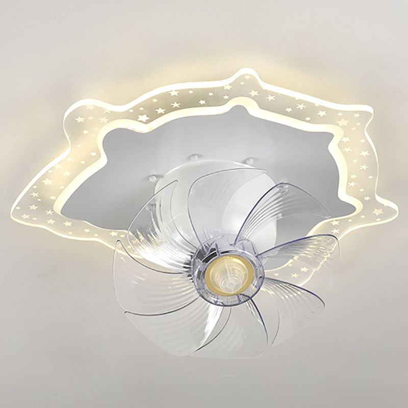 Chlidren Style Ceiling Fan Light LED Ceiling Mount Light with Plastic for Kid's Room