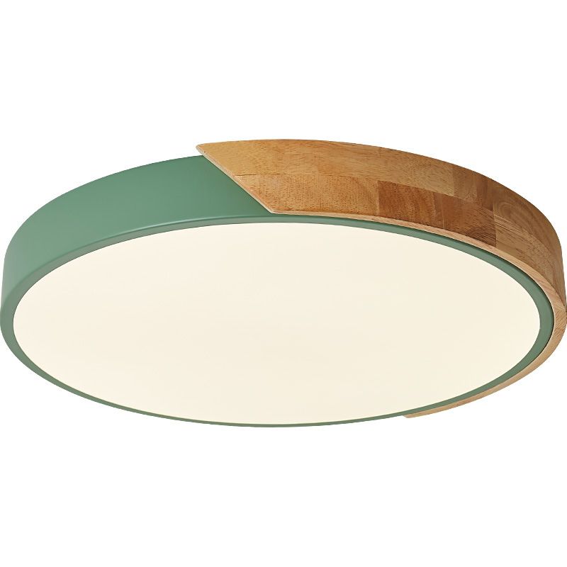 Round Shade 1-Light Flush Mount Modern Simple Style Flush Mount Ceiling Light Fixtures