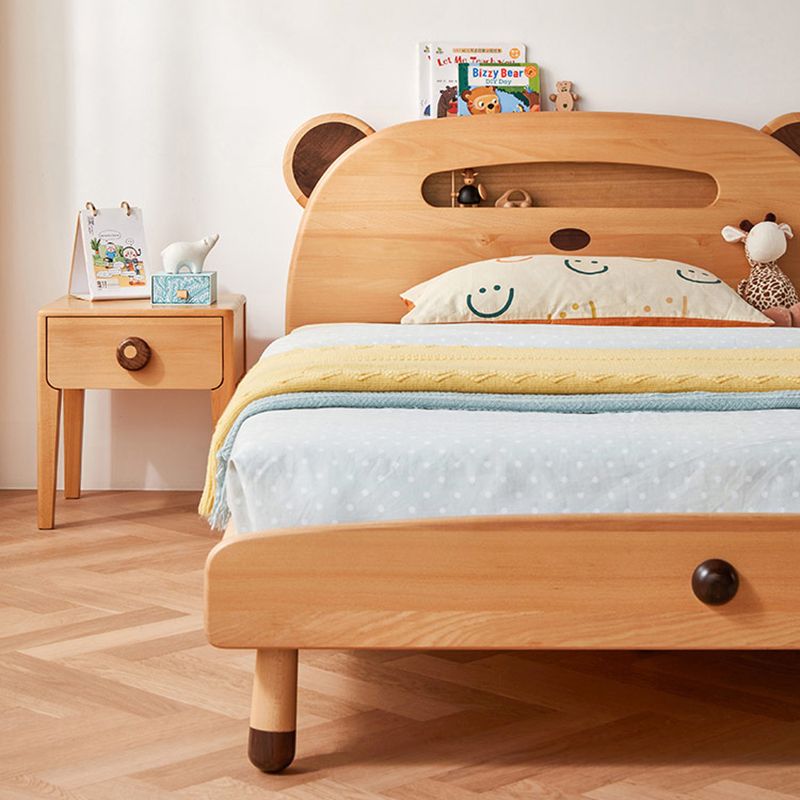 No Theme Standard Bed Modern Solid Wood Kids Bed with Headboard