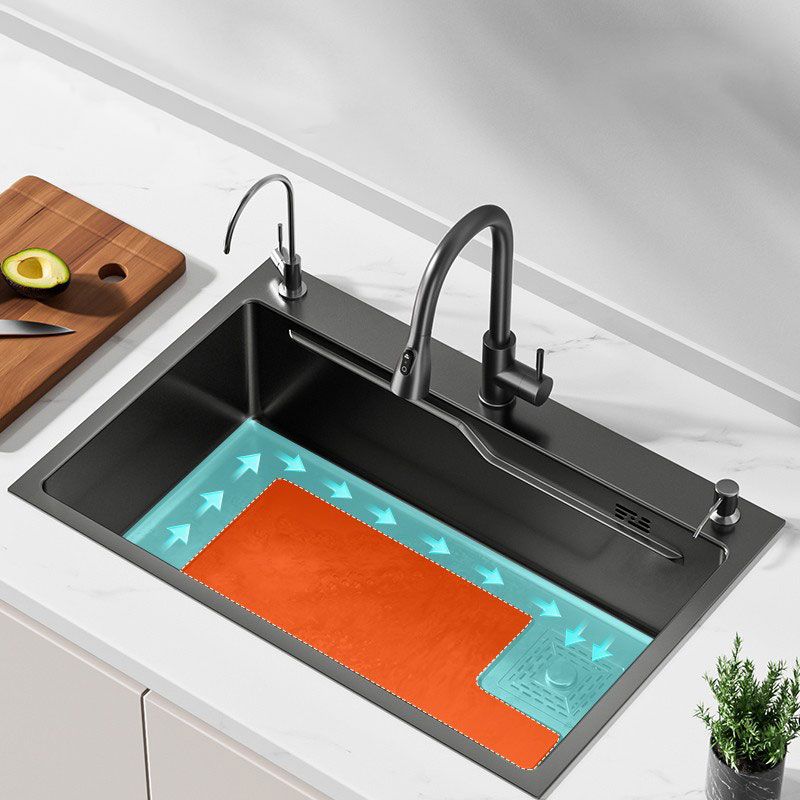 Corrosion Resistant Kitchen Sink Stainless Steel Modern Style Kitchen Sink