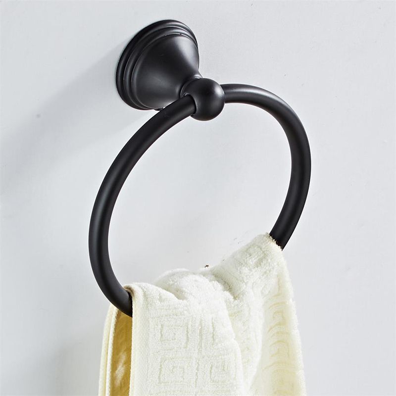 4- Piece Bathroom Accessory Set with Towel Bar& Ring /Robe Hooks/Paper Holder