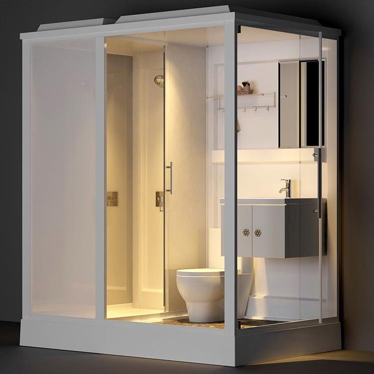 Modern Rectangle Shower Stall Clear Tempered Shower Stall for Bathroom