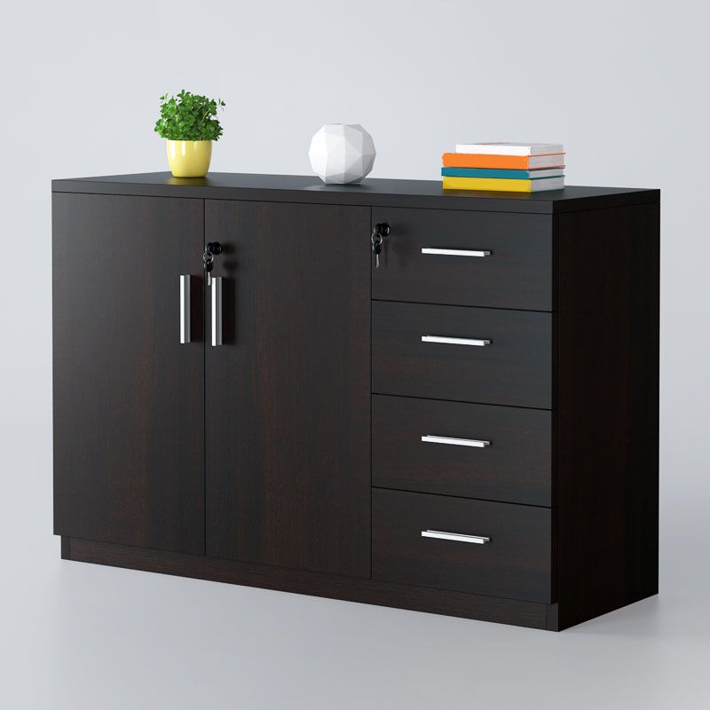 Engineered Wood Cabinet Contemporary File Pedestal File Cabinet