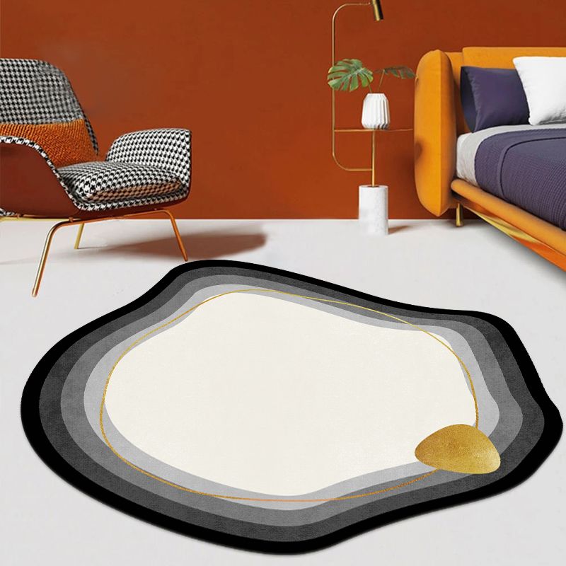 Bruin Simple Carpet Blending Color Block Tapijt Wasbaar tapijt voor woonkamer