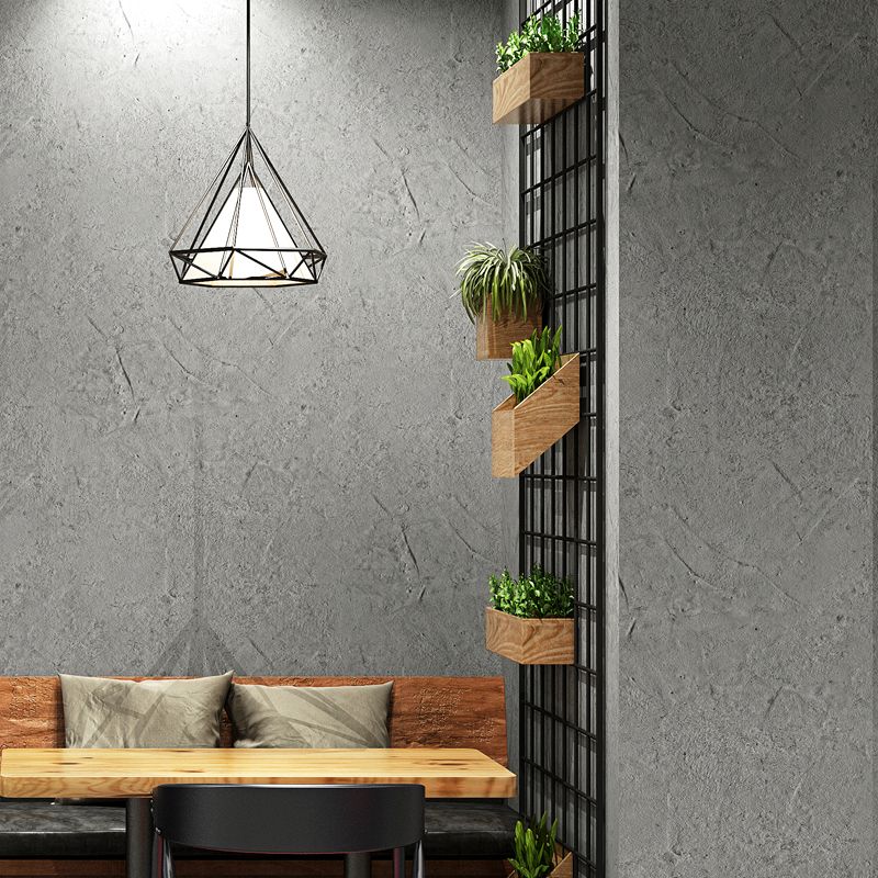 Industrial Cement Effect Wallpaper for Dining Room 33' L x 20.5" W Wall Art in Light Color