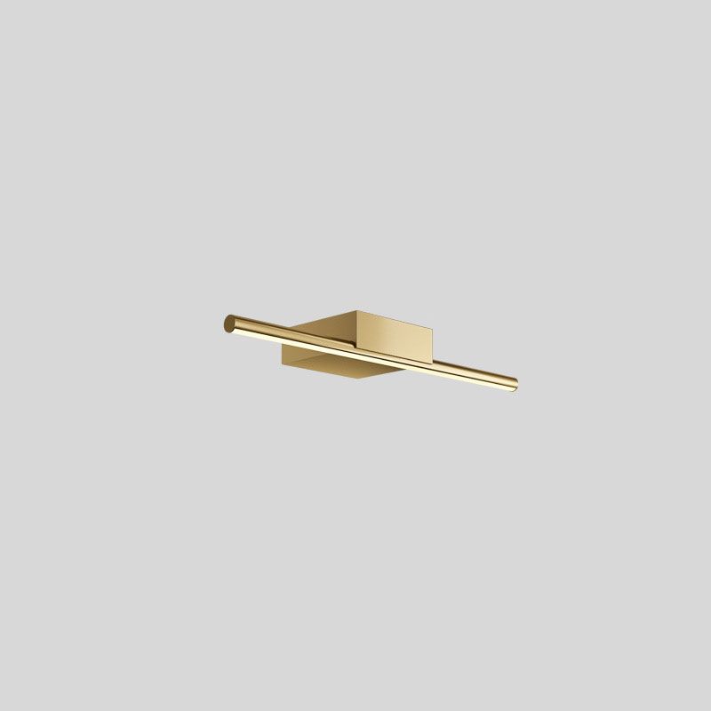 Gold Linear Wall Light in Modern Style Metal LED Vanity Wall Light for Bathroom