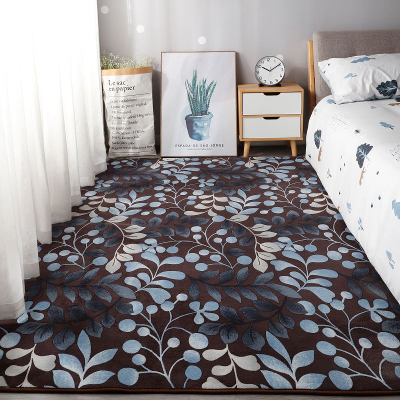 Moderno area di colore puro tappeto poliestere tappeto tappeto anti-slip easy care tappeto per camera da letto