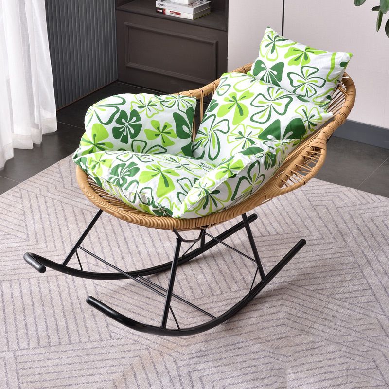 Simple Style Lounge Leisure Chaise Rocking Chair Home Iron Lazy Chair