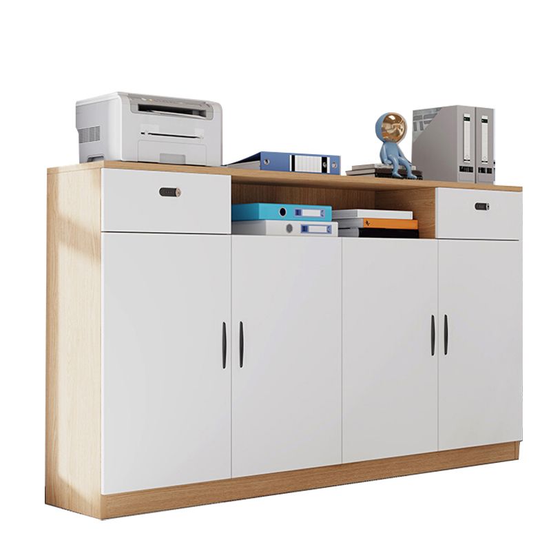 Wooden Filing Cabinet White File Cabinet for Home and Office