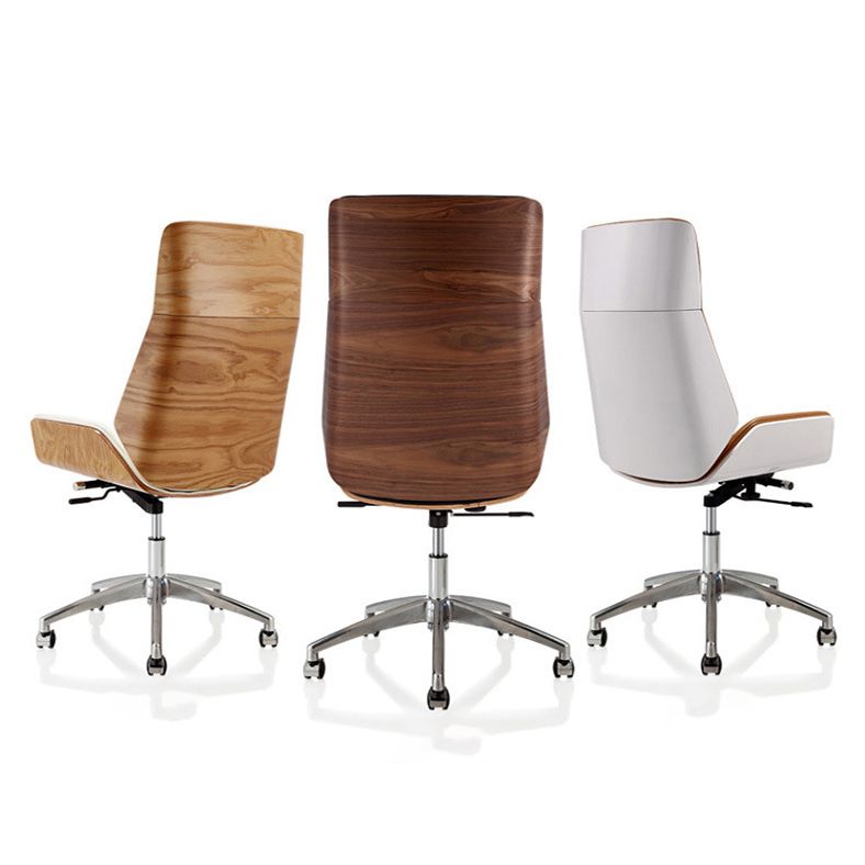 Modern Armless  Office Chair Swivel Height-adjustable Chair with Wheels