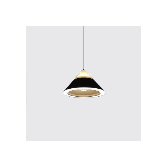 Black/Gray/Brown Cone Shade Hanging Light Metal Nordic 4 Lights Pendant Light for Dining Room