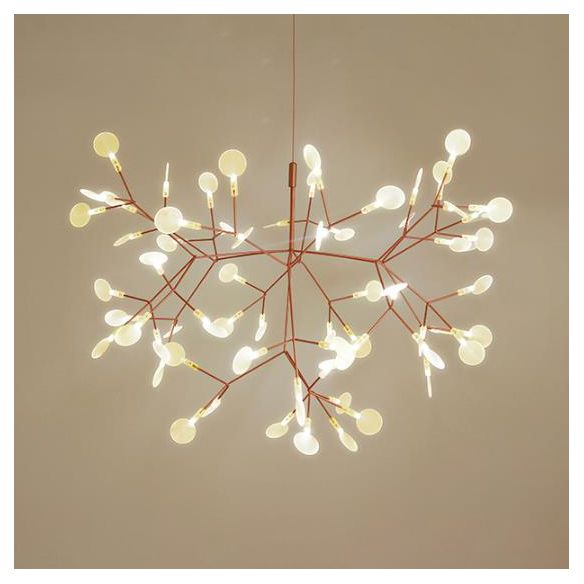 Black/Rose Gold Branching Ceiling Fixture Contemporary Style 30/45 Lights Acrylic Chandelier Light Fixture